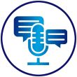 6F Media Podcast Production and Promotion icon graphic