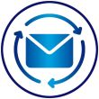 6F Media Lifecycle and Email  icon graphic
